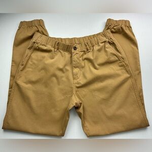 Bear Bottom Stretch Jogger Pants Mens Size XL Tall Camel Kahki Travel Work Chino